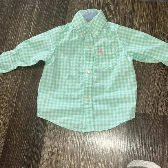 Carter's Other - Size 3 month button down checkered shirt